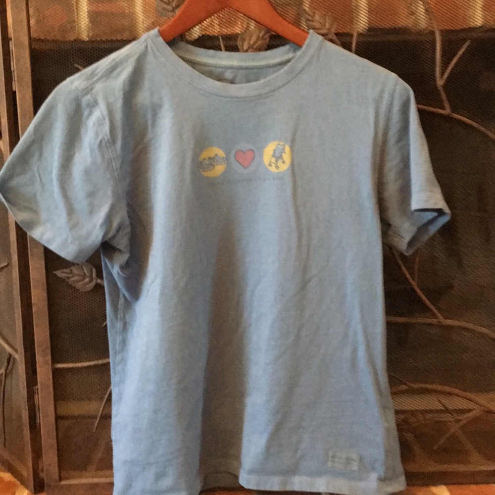 Life is Good Shirt- treks hugs & rock & roll
